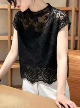 高级感洋气时尚优雅独特设计感韩系百搭夏季新款绝美上衣