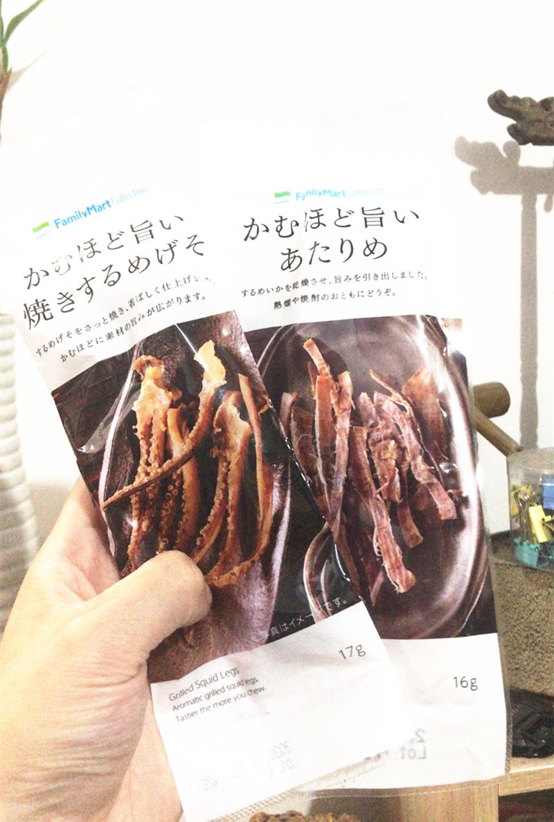 现货日本进口本土全家便利店零食familymart 鱿鱼干/条15g即食 - 图0