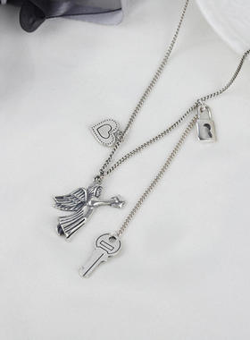 可米丽铜男女通用复古做旧项链