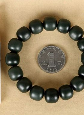 新疆和田玉青玉老型珠手串塔青玉细料男女款手链时尚古风正品礼物