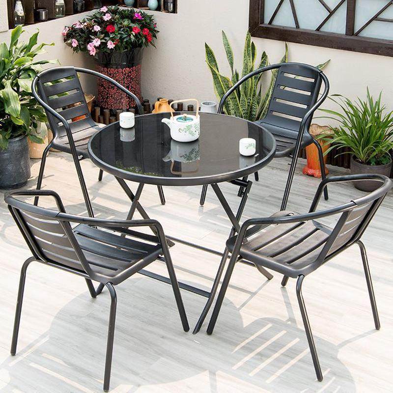 户外室外桌椅露天庭院凳休闲单椅铁艺防水阳台奶茶咖啡店花园餐椅,淘宝优惠券,粉丝福利购,淘宝优惠卷