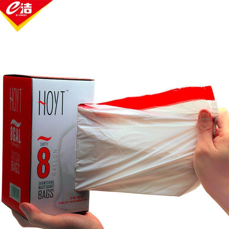 e洁自动收口抽绳加厚手提式垃圾袋厨房家用塑料袋加大号环保包邮,淘宝优惠券,粉丝福利购,淘宝优惠卷