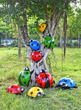 热销户外小品七星瓢虫花园林别墅庭院景观装饰甲壳虫动物草坪仿真