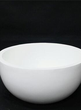 简约玻璃钢圆碗型插花盆公司前台家居金色客厅酒店大厅花艺摆件