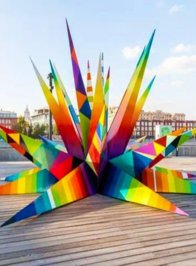 户外大型雕塑不锈钢厂家几何块面飞鸟雕塑定制园林景观落地大摆件