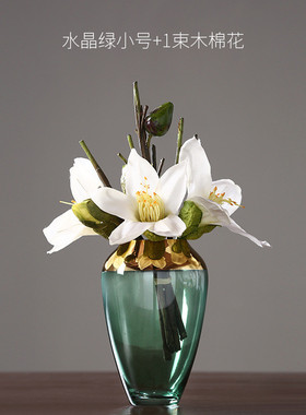 简约现代轻奢玻璃花瓶透明水培插花瓶北欧客厅餐桌家居装饰品摆件