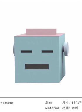 简约时尚非礼趣味三宝客厅桌面样板间书房儿童房家居软装饰品摆件