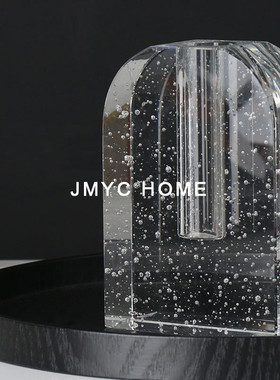 热销现代轻奢软装饰品家居气泡电视柜花器摆件样板房间插花餐厅花