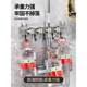 Hot-selling mop clamp wall-mounted bathroom mop clamp bathroom suction cup long strip hook storage rack