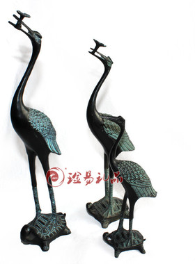 铜质工艺品龟鹤摆件婚庆商务礼品产品礼品送老外会销中国风