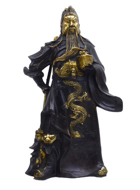 关公印托商务会销礼品家居装饰金属工艺品摆件