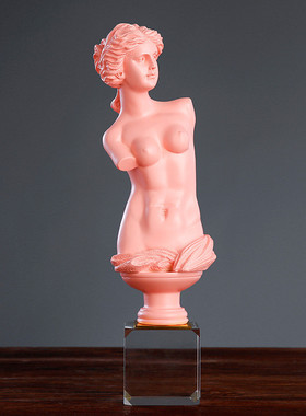 北欧创意人物头像雕塑装饰品摆件工艺品办公室大卫维纳斯客厅摆设