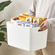 Debris storage basket desktop storage box with lid kitchen cabinet organization storage box bathroom plastic storage basket