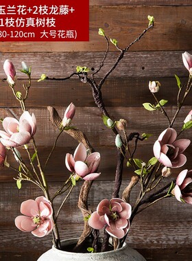 景德镇陶瓷花瓶纯白色简约复古客厅釉泡泡酒店落地装饰粗陶罐花器