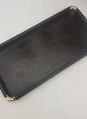 厂家批发紫光檀茶盘 乌木盘子 盘子托盘文玩盘水果盘子 方形盘子