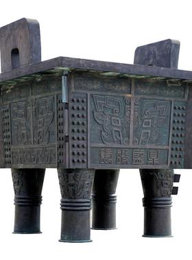 热销厂家制作千斤大诚信开业铜鼎铜鼎大鼎厂家制作