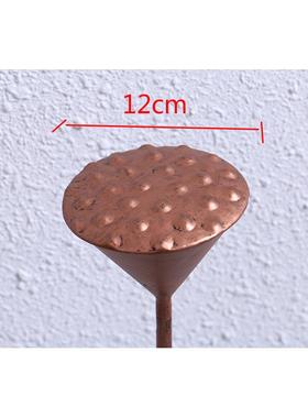铁艺荷花荷叶装饰落地摆件酒店室内庭院水池水景莲花创意软装景观