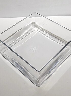 现代简约透明方水培可水培绿萝玻璃花瓶摆件微景观缸方缸摆件