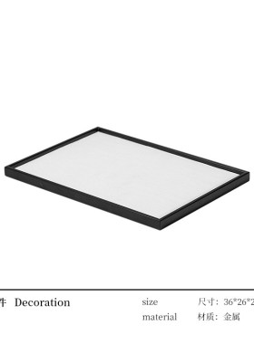 现代轻奢软装客厅茶几大理石摆设高级感售楼处饰品设计师高端摆件