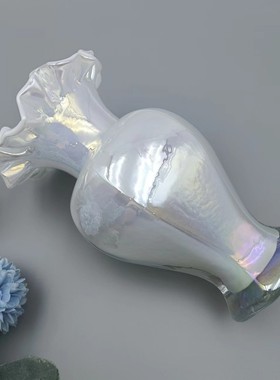 新款琉璃石榴花瓶网红ins风装饰摆件轻奢高颜值客厅水培水养欧式