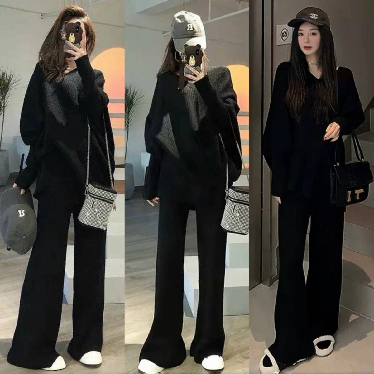 孕妇套装春秋季2024时尚新款慵懒风宽松休闲阔腿裤显瘦两件套,淘宝优惠券,粉丝福利购,淘宝优惠卷