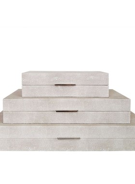 新中式摆件酒店样板间工艺品床头柜创意家居首饰盒收纳盒饰品软装