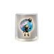 Light luxury double-layer desktop trash can high-value creative astronaut cartoon mini table trash storage tube