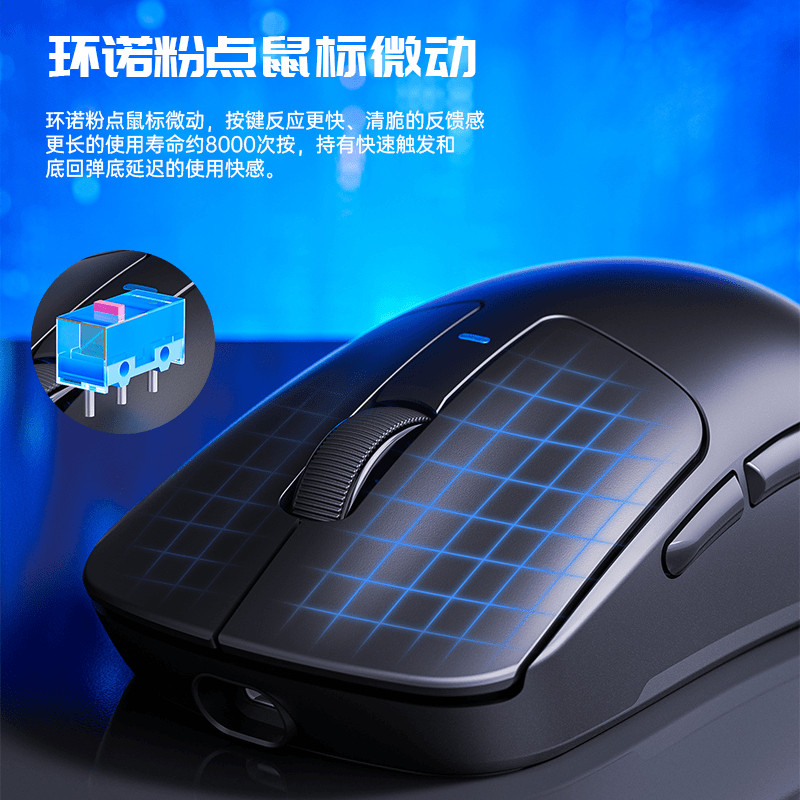 狼蛛sc680无线三模轻量化电竞游戏鼠标蓝牙2.4g笔记本办公通用 - 图2