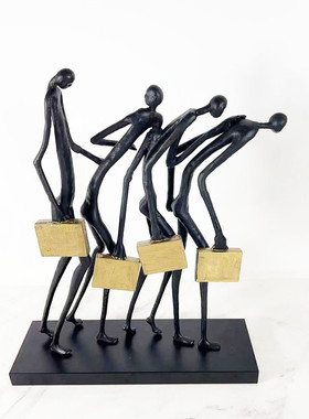 热销人物体操简约现代抽象摆件运动摆书房办公室家居饰品软装摆件