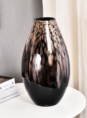 现代装饰渐变陶瓷花瓶干花插花器样品房艺术工艺品