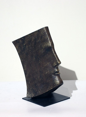 热销轻奢现代创意人脸书简约工艺品摆件售楼处酒店样板房间软装饰