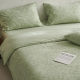 Hot-selling pure cotton double layer yarn bed four-piece set cotton simple quilt cover bedding style student dormitory bed sheet three-piece set