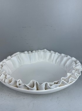 热销现代展厅轻奢样板房间售楼处家居客厅茶几收纳托盘陶瓷水果盘