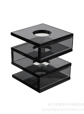 欧式弓形水晶花器直播间书房客厅电视柜房样品玄关售楼部工艺品