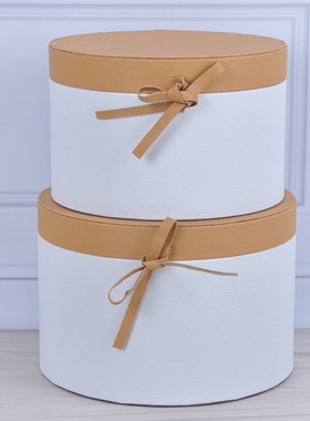 样板房儿童房装饰收纳盒圆形收纳箱储物盒软装饰品桌面摆件衣帽间