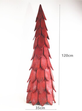 木落地圣诞树摆件原木风家居客厅装饰品圣诞节日氛围感拍照道具