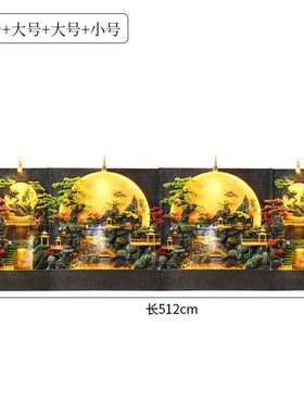 装饰玄关水幕墙屏风客厅循环水招财景观大型假山流水喷泉落地摆件