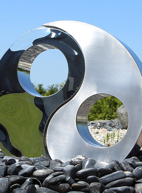 镂空球园林景观金属大摆件魔方户外不锈钢发光大型立方体雕塑定制