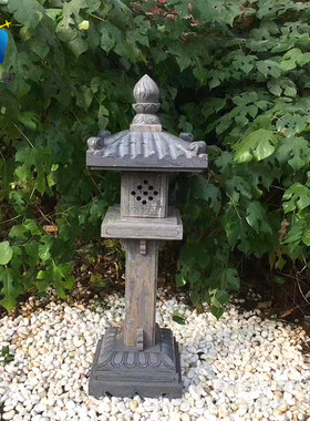 热销石灯笼日式庭院户外灯仿古青石石灯石花园酒店草坪电石灯石雕