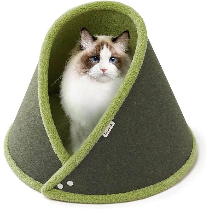 批发新品四季通用猫床便捷毛毡猫窝半封闭宠物窝帐篷猫可拆洗透气,淘宝优惠券,粉丝福利购,淘宝优惠卷