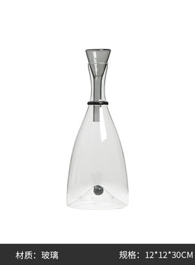 现代ins风玻璃珍珠酒具样板房轻奢摆件餐桌茶几吧台高级感醒酒器