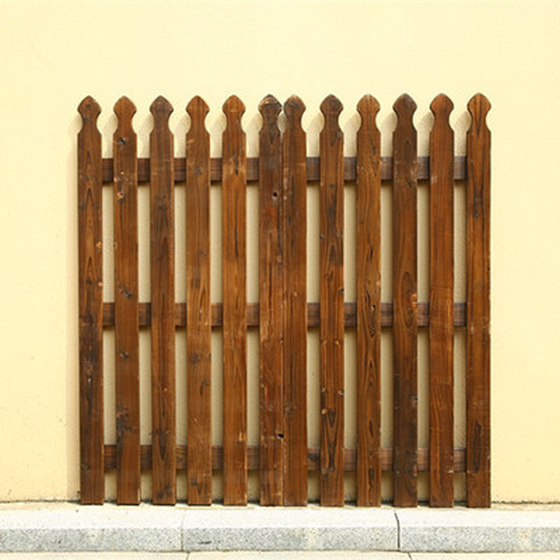 碳化防腐木厚实庭院花园实木宠物栅栏户外白色围栏篱笆大型护栏,淘宝优惠券,粉丝福利购,淘宝优惠卷