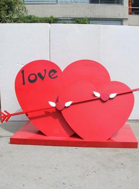 热销户外景区网红爱心点城市雕塑公园景观装饰品打卡love工艺摆件