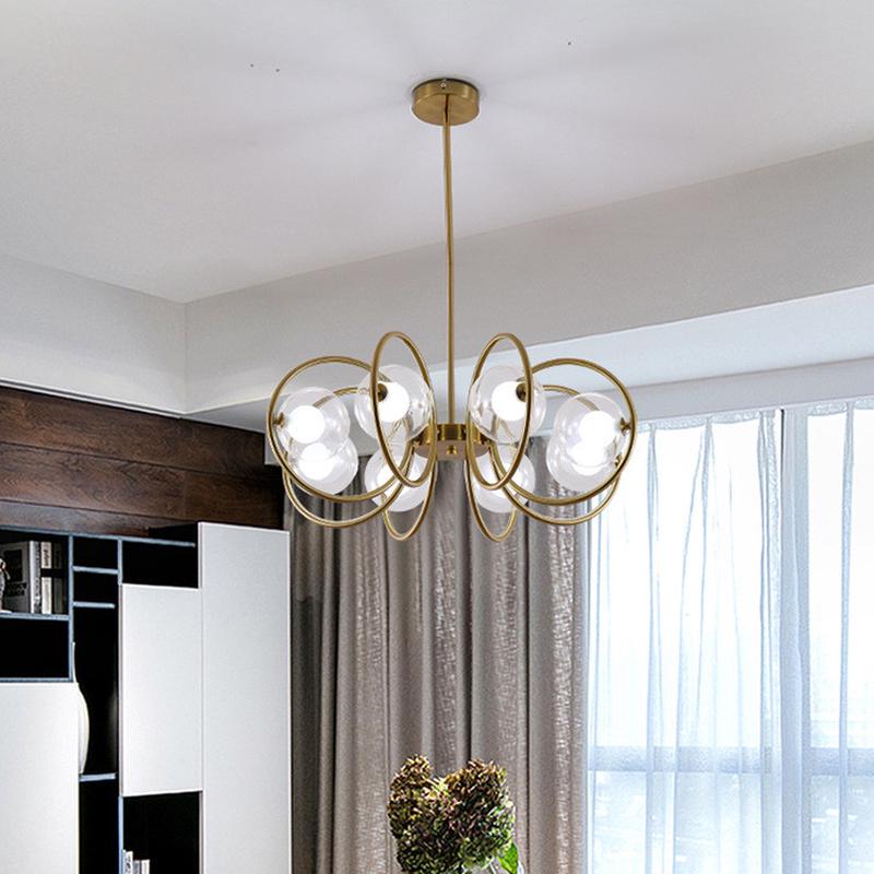 北欧餐厅吊灯简约卧室灯浪漫泡泡灯创意设计师房间服装店灯具 - 图1