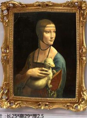 欧式浴室复古镜子雕花壁挂梳妆台化妆镜酒店相框玄关装饰镜背景墙