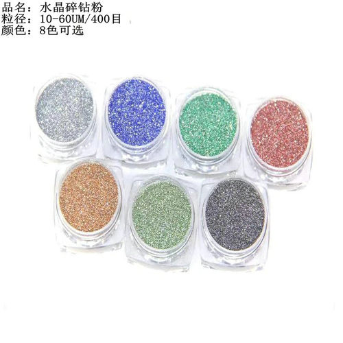 璀璨星光晶钻钻银粉粉网红涩味闪粉亮片指甲装饰品美甲水晶碎钻粉 - 图2
