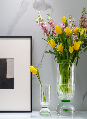 热销轻奢时尚家居高档茶几摆放新款果盘花瓶水晶托盘现代摆件果盆