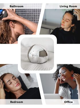 热销breo portable mini wood massager with bamboo scalp charg
