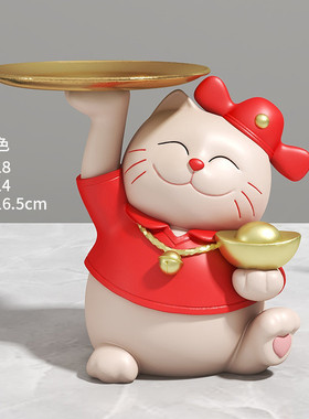 源头工厂创意招财猫存线罐摆件客厅酒柜电视柜办公室桌面装饰品