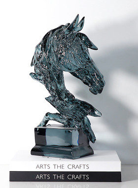 热销酒柜装饰摆件家居高档马头电视柜轻奢客厅玄关桌面办公室软装